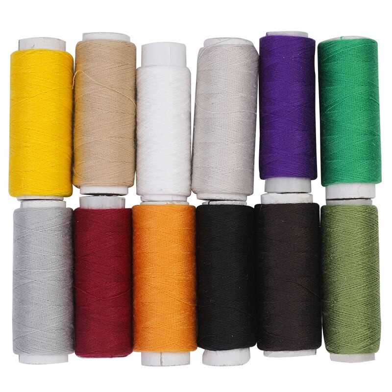 12 Spools/Lot Sewing Thread Yarn Strong And Durable Thread Multicolor For Sewing Hand Sewing Machine Yarn Knitting: Type3