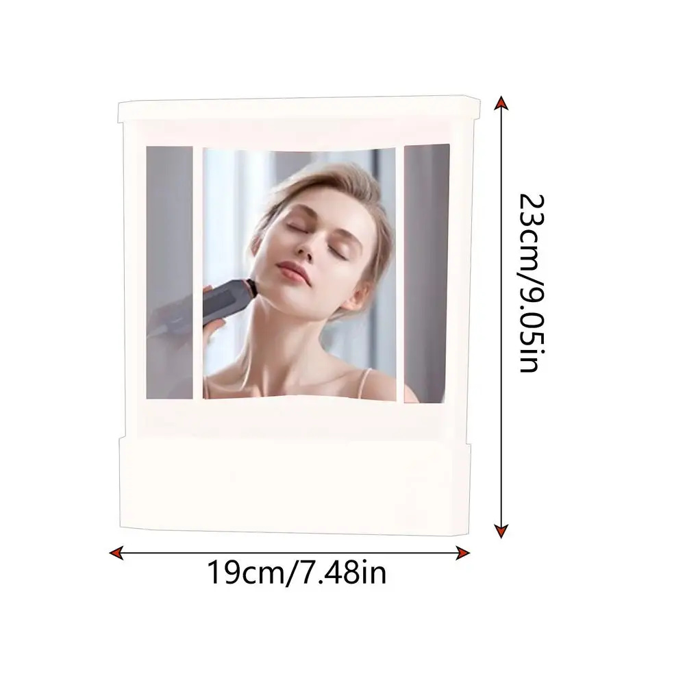 True Mirror Non Reversing Mirror Clear Cosmetic Mirror Dresser Inverted Mirror For Desktop Tabletop Living Room: 82x82cm / WHITE
