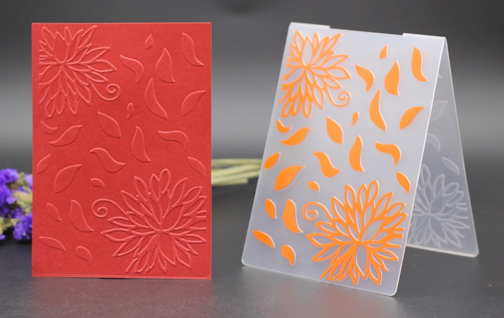 PLASTIC EMBOSSING FOLDERS flower romantic petal spring DIY scrapbook album card packing decoration cutting dies paper craft