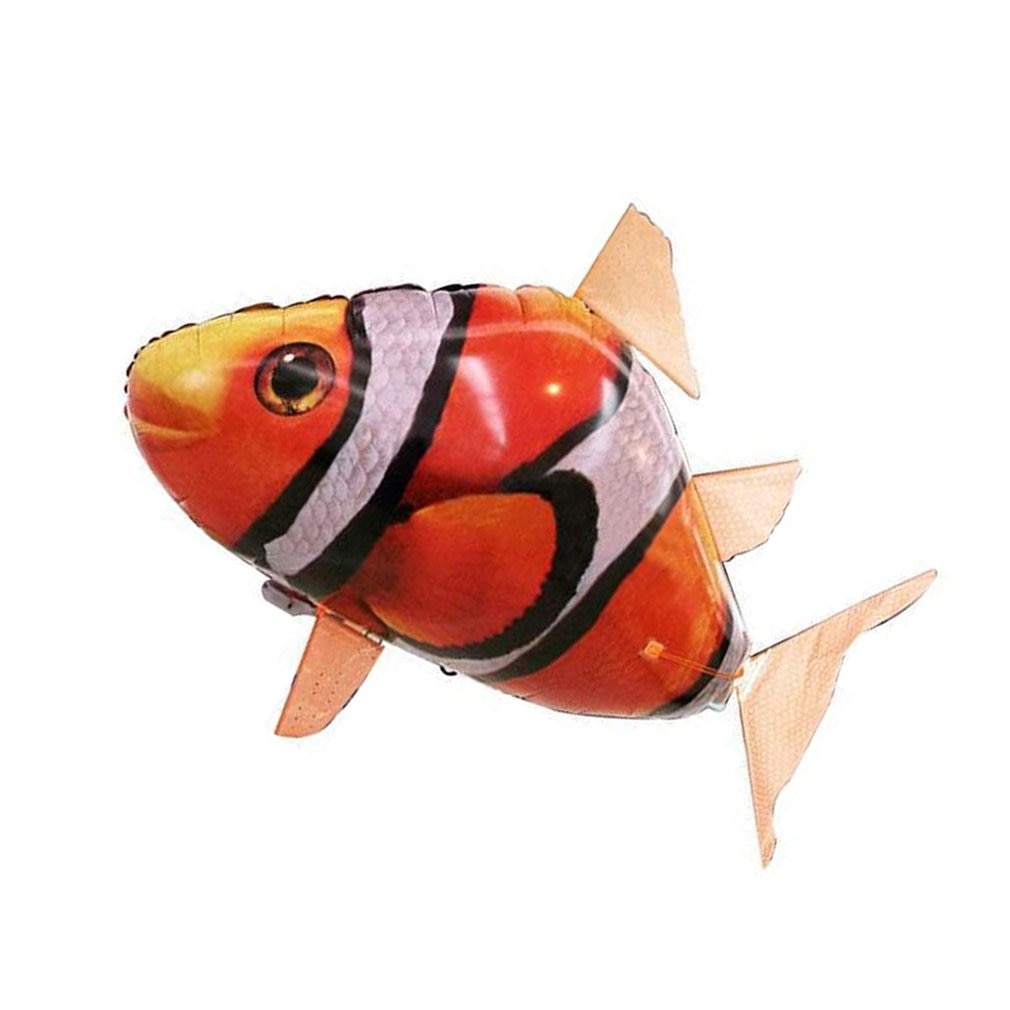 The Remote Controlled Fish Blimp Suspension Flying Shark Toy Remote Control Inflatable Flying Fish Hs Clown Fish