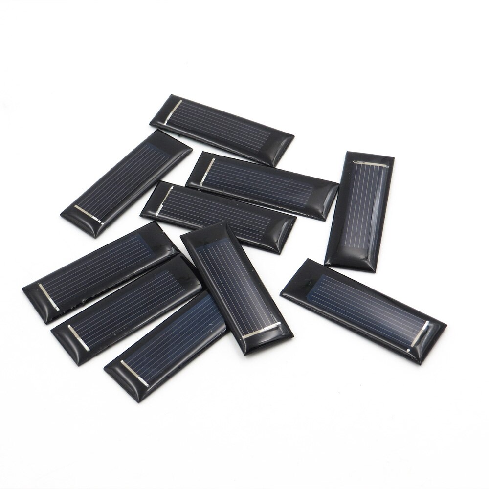 10pcs /lot Poly Panel Solar Standard Epoxy Polycrystalline Silicon 0.5V 100mA DIY Battery Power Charge Module Solar Cell toy