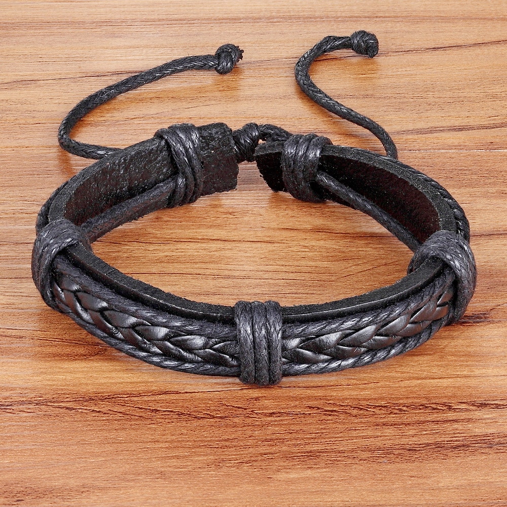 Armbänder Neue Charme Leder Armband männer Armbänder Beliebte Jungen DIY Verband Strang Handgemachte Webart Armbänder!