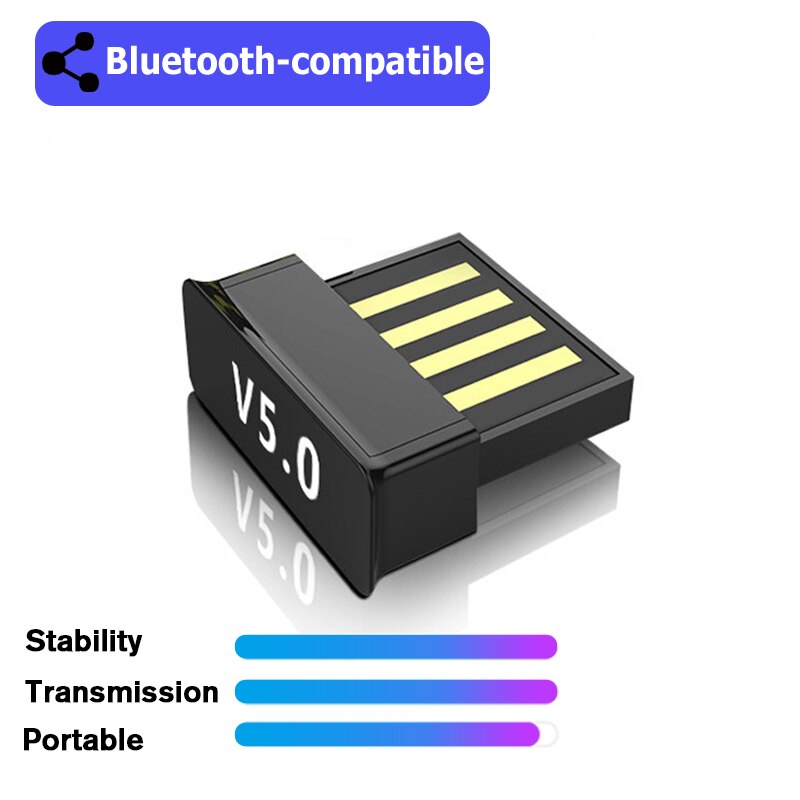 USB 5.0 Bluetooth-compatible Adapter Audio Earphone Transmitter receiver Wireless Dongle for Computer PC Laptop Mouse