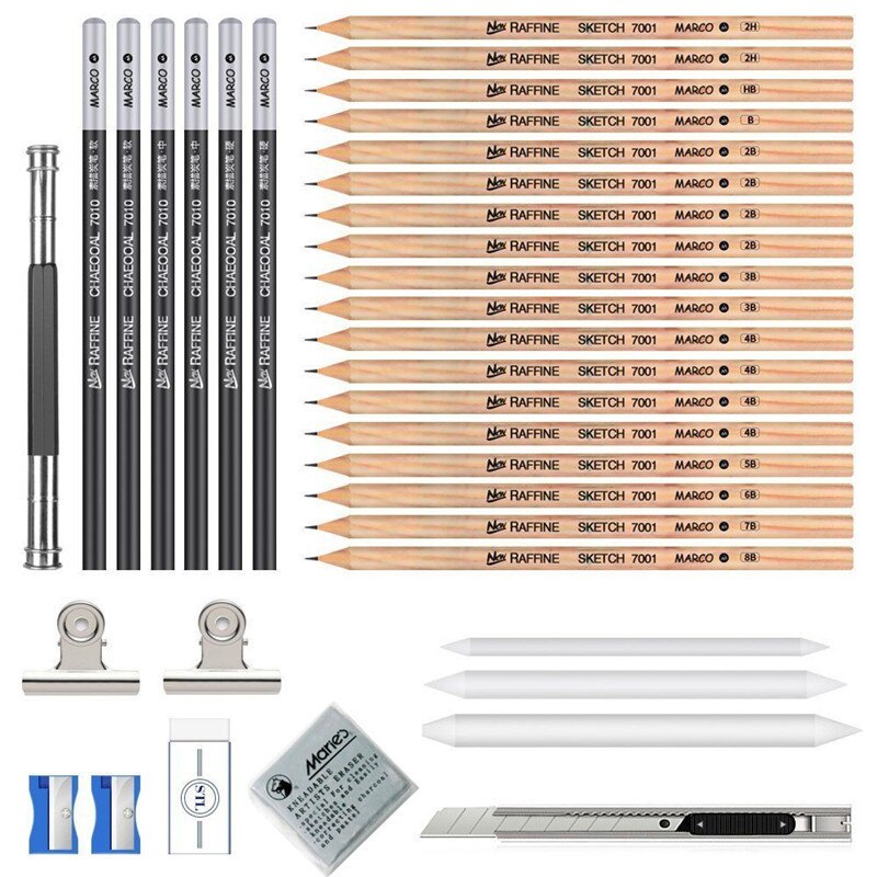 Drawing Sketch Pencils Art Supplies for Drawing Art Sketching Shading Artist Pencils for Beginners &amp; Pro Artists