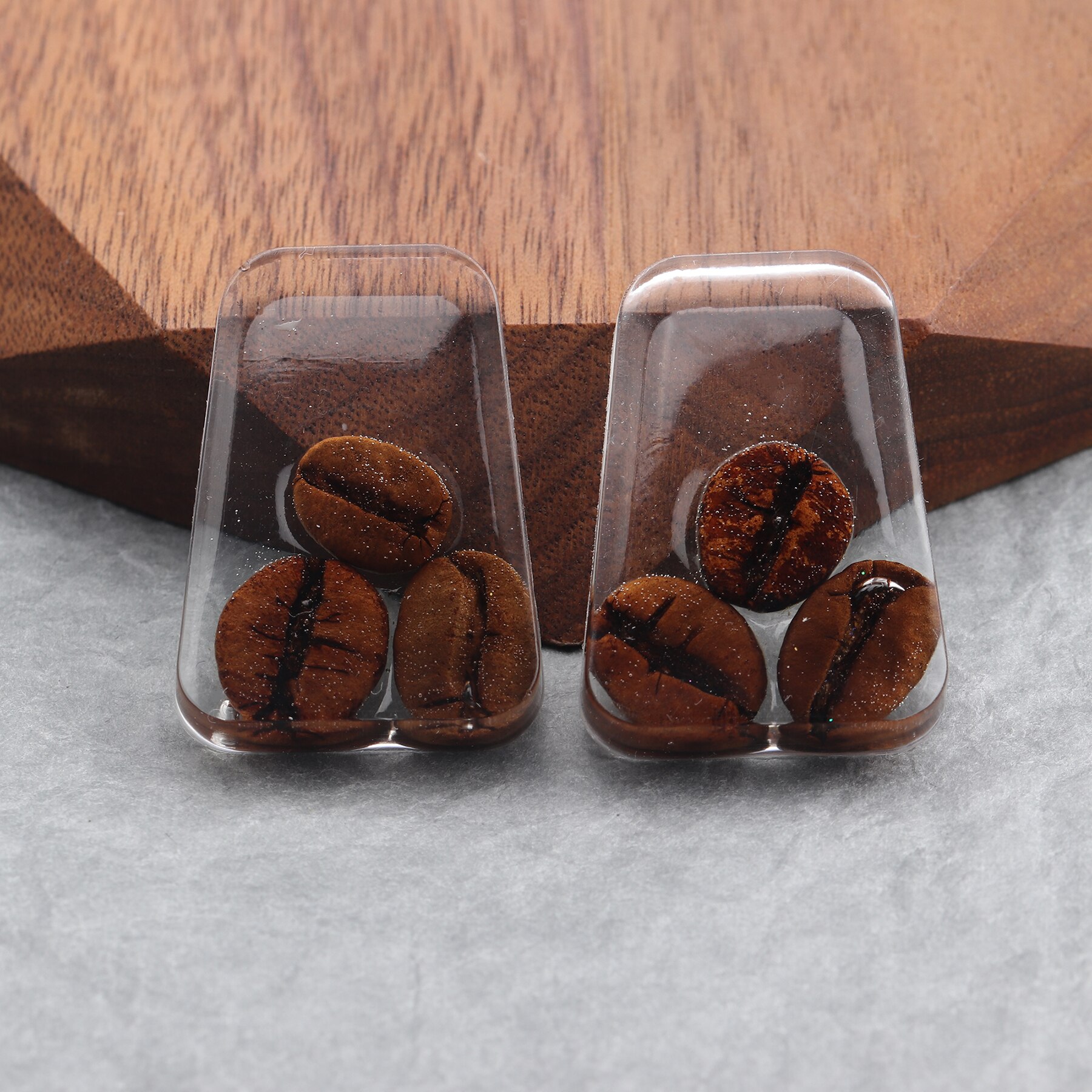 GUFEATHER M677,jewelry accessories,resin,coffee beans,diy pendant,hand made,jewelry findings,jewelry making,diy earring,6pcs/lot