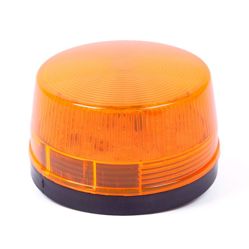 12v sikkerhedsalarm strobesignal sikkerhedsadvarsel blinkende led-lampe 90s/ minut trafikalarm signallampe blå / rød / gul: Gul