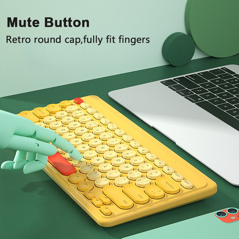 2,4G kabellos Tastatur Maus einstellen USB 79 Tastenkappen Stumm Mini kabellos Spielen Tastatur Maus Combo Für Bausatz PC Gamer Computer Laptop