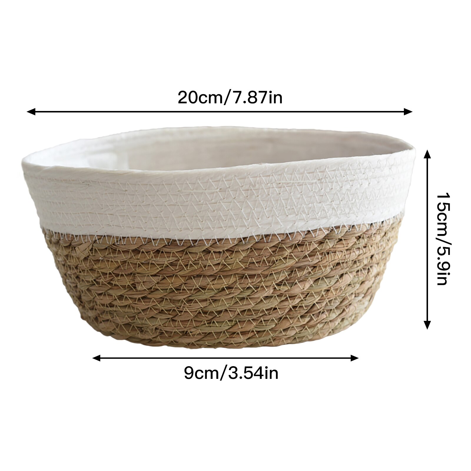 Seagrass Planter Basket Hand Woven Flower Basket Planter Basket Storage