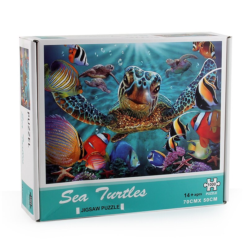 Zee Schildpad Puzzel 1000 Stuks Puzzel Voor Volwassenen Kids