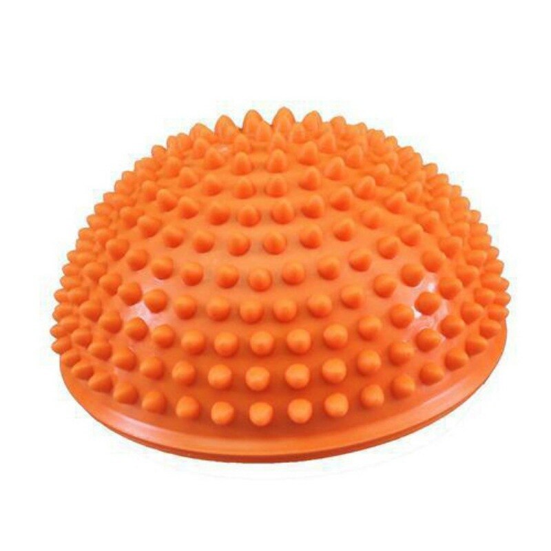 ! Equipo de entrenamiento de pelota para masajes en los pies, pelota de equilibrio, Media pelota para Yoga, entrenamiento de habilidades de equilibrio de PVC de 16cm, 2 uds.: Orange
