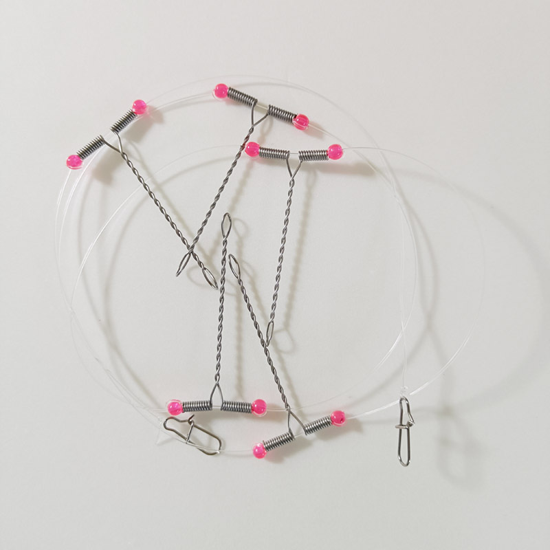 PD Fishing Tackle Sea Fishing Tenpin T-Shape Small Twisted Line Set Freshwater Roadrunner Subline Y-Shape Fishing Bracket