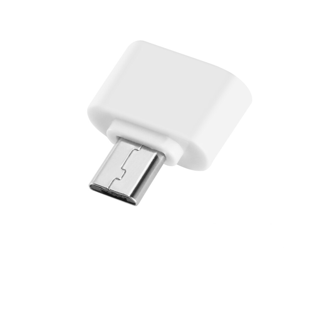 Micro USB To USB Converter For Tablet PC Android Usb 2.0 Mini OTG Cable USB OTG Adapter Micro Female Converter Type C Adapter: Micro USB white