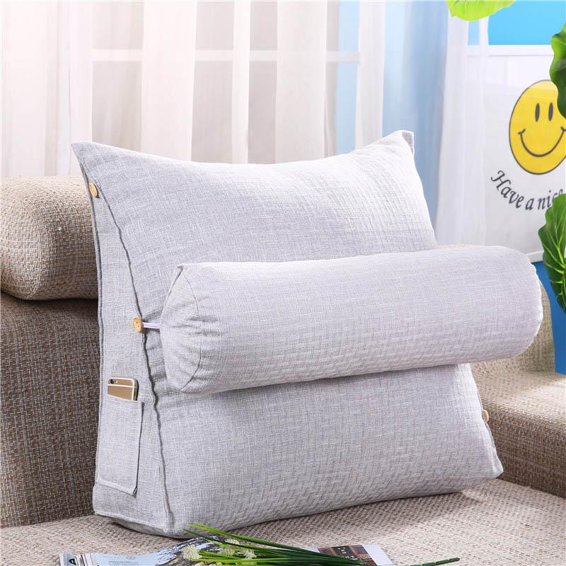 Cojín Lumbar para sofá, almohada de respaldo para cama, silla de oficina, soporte de cintura, tumbona, TV, lectura, decoración del hogar