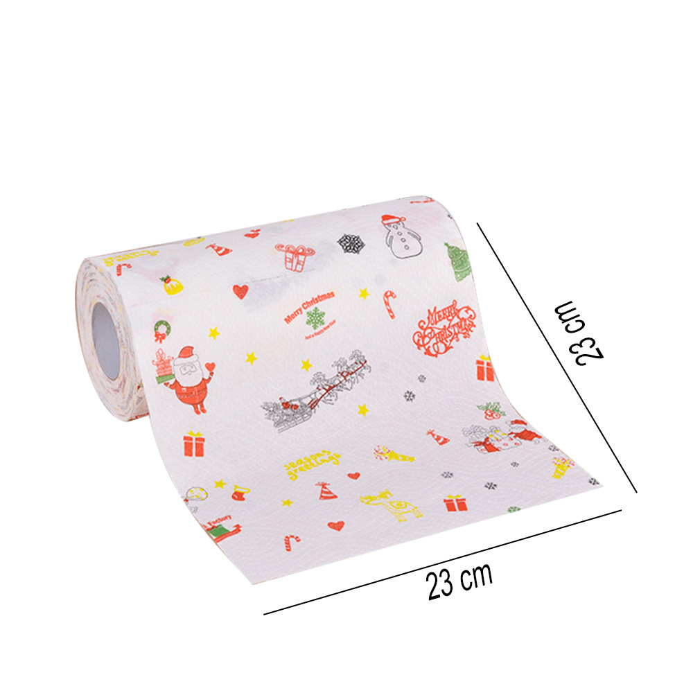 Christmas Toilet Roll Paper Home Santa Claus Bath Toilet Roll Paper Christmas Supplies Xmas Decor Tissue Roll 10*10cm