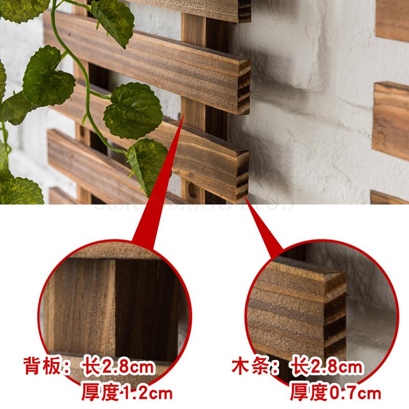 Solid Wood Wall Flower Stand European Balcony Living Room Wall Hanging Wall Plant Stand Hanging Green Wall Hanging Orchid Flower
