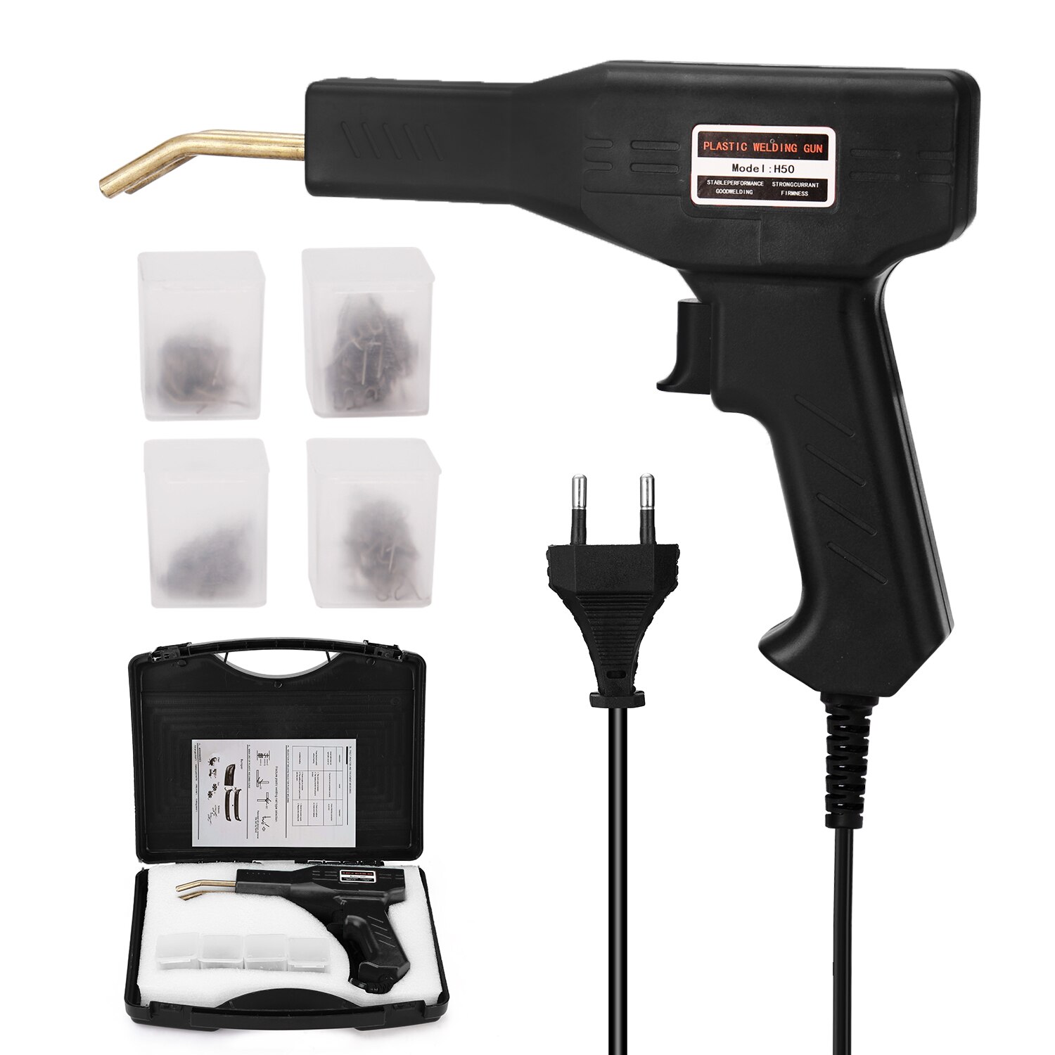 Plastics Welders Garage Tools Staplers Machine Staple PVC Repairing Machine Car Bumpers Repairing Stapler Welding Tool: EU plug / Type 4