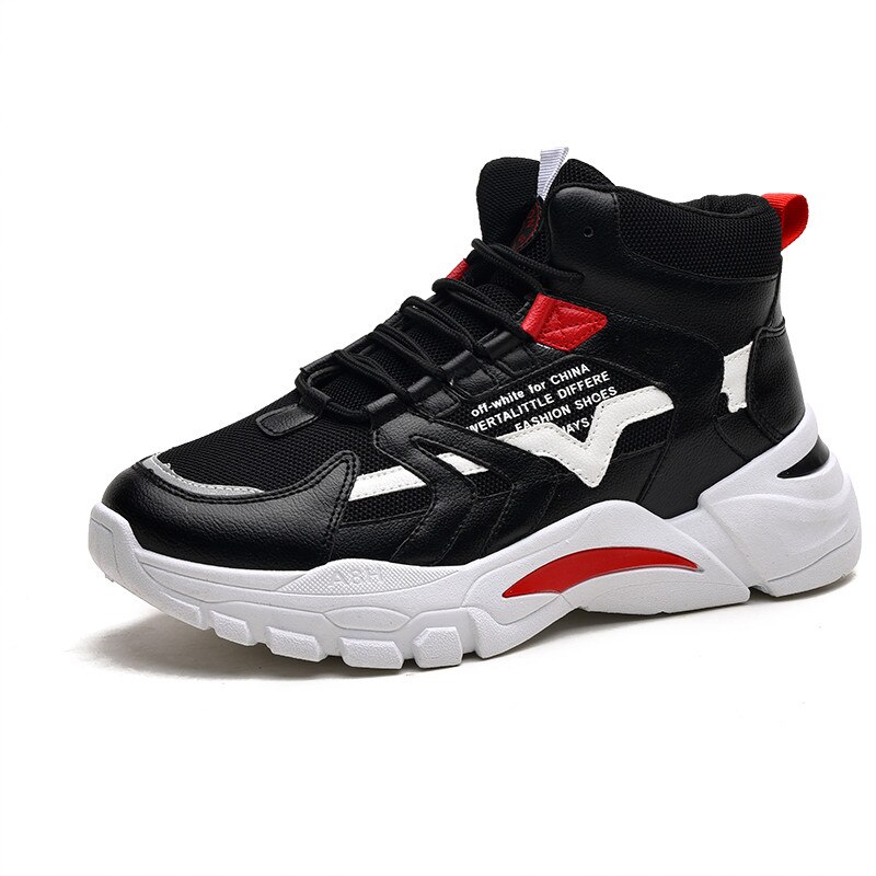 Vier Seizoenen Jeugd Mode Trend Schoenen Mannen Casual Verkoop Sneakers Mannen Kleurrijke Schoenen Mannelijke zapatos hombre Loopschoenen: Zwart / 8
