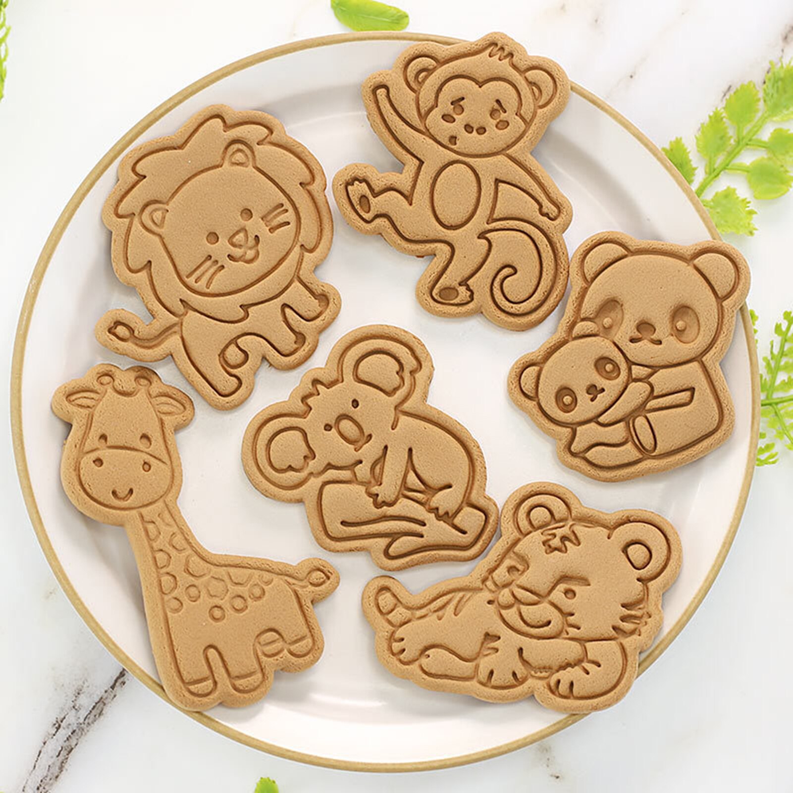 Forest Animals Cartoon Biscuit Mold Pressing Type Household Cookie Baking Tool