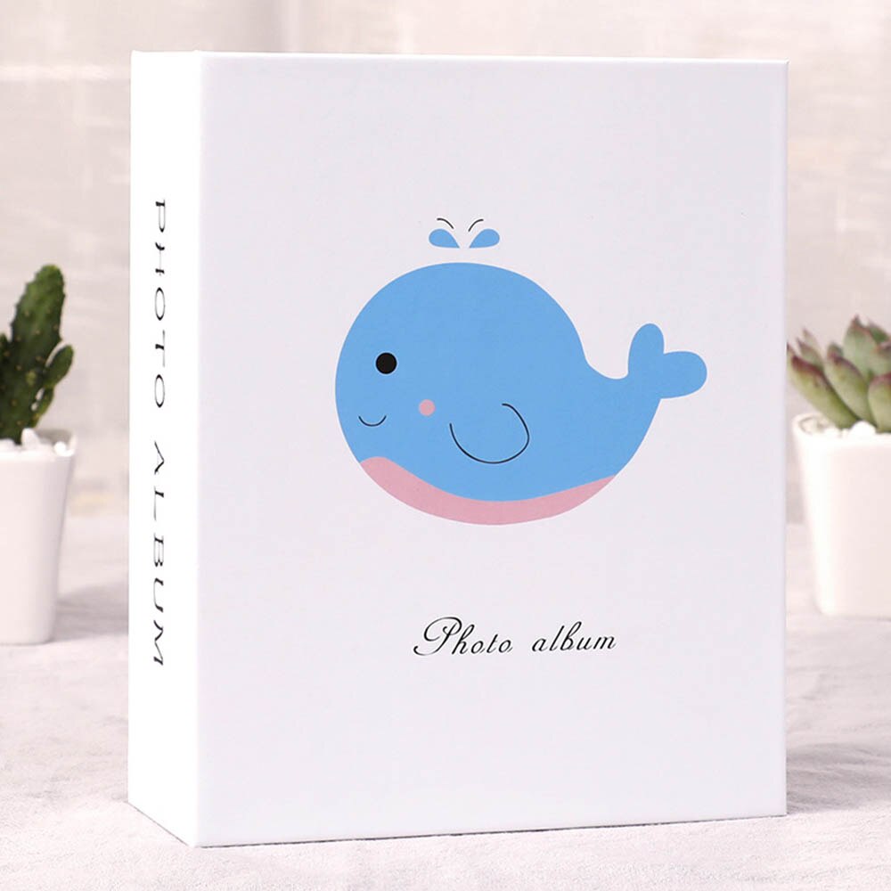 Album Photo 6 pouces, 100 poches, livre Photo interstitiel, pour enfants, famille, cadre de rangement d'images: Whale
