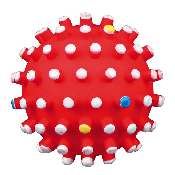 12cm store pindsvin kæledyr bold legetøj til mellemstore og store hunde leg: Rød / 10 cm