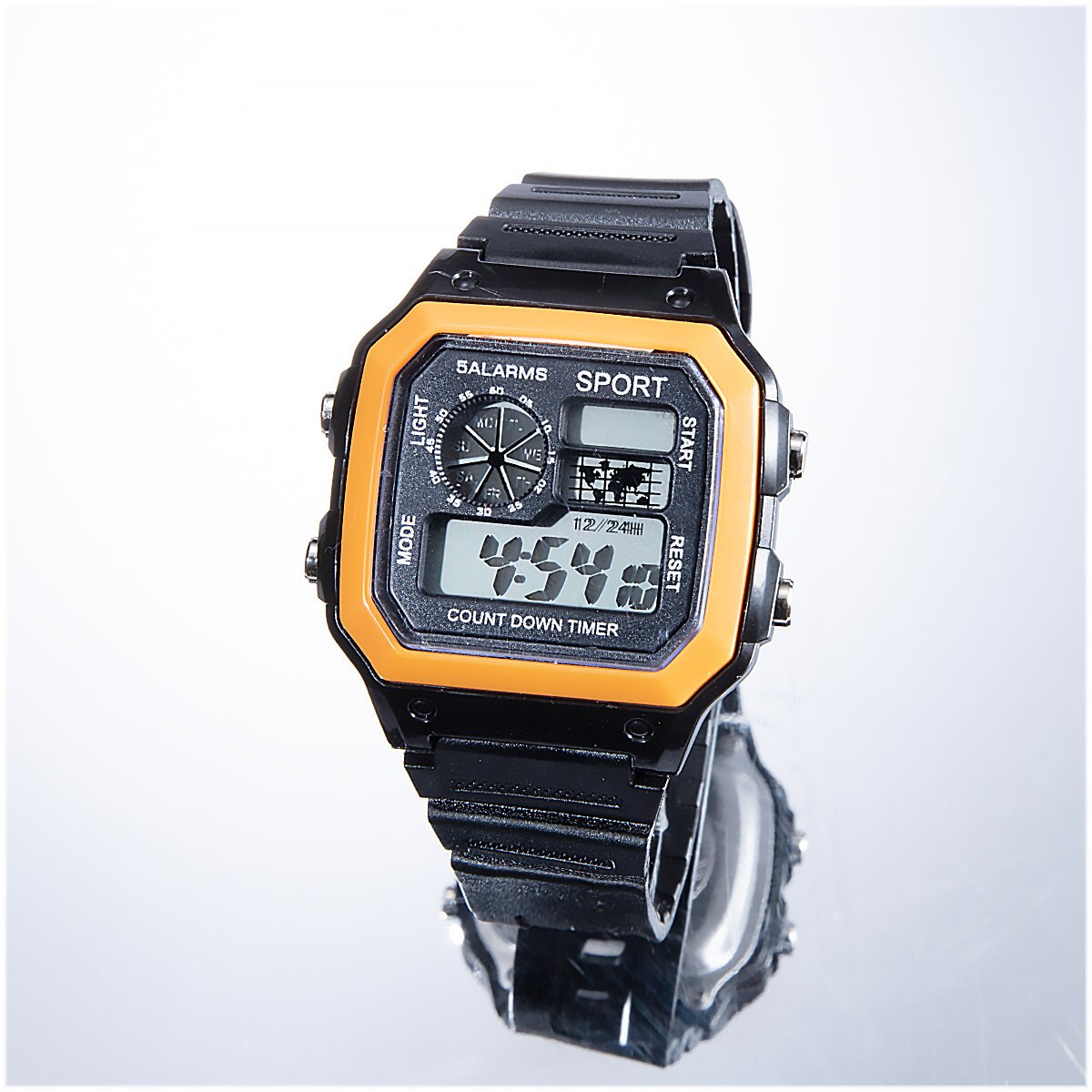 Digitale Man Horloge Casual Sport Digitale Horloge Voor Man En Kid Camouflage Waterdichte Creatieve Klok Kid Led Lichtgevende: yellow