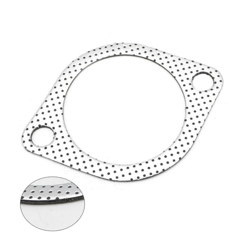 Manifold Gasket Collector Flange Gasket 2 Bolt 10pc 3" Exhaust Pipe Newest