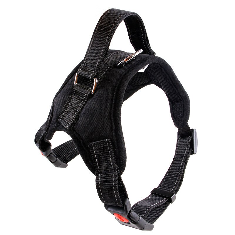 Huisdieren Hond Harnas Vest Reflecterende Tape Ademend Mesh Huisdier Honden Leash Harness Accessoires XJS789: Black / XL