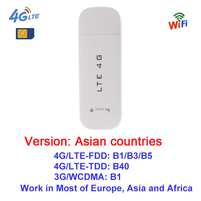 Dongzhenhua UF904 Draagbare Modem 4G Wifi Router Usb Mobiele Hotspot Draadloze 3G 4G Lte Router Met Sim kaart Voor Huawei Xiaomi: Asian Version