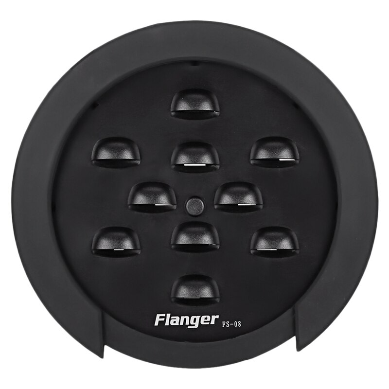 Flanger 100Mm Abs Rubber Gitaar Geluid Cover Verstelbare Akoestische Gitaar Feedbackonderdrukker Sound Hole Cover: Default Title