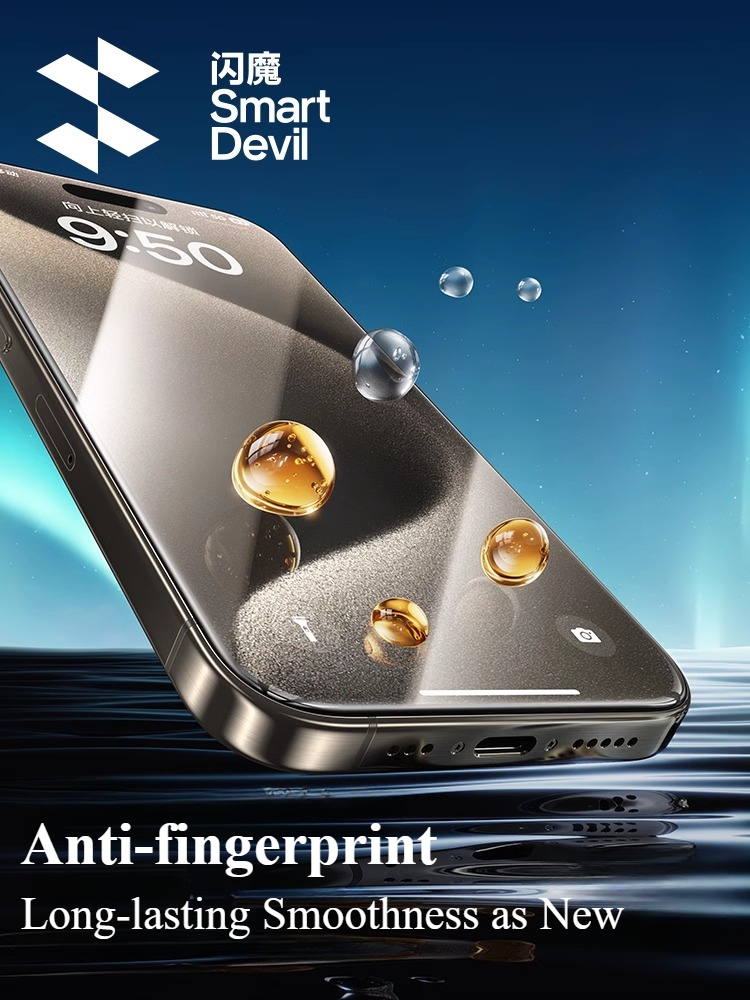 SmartDevil Protector de pantalla de cabina sin polvo para iPhone 16 pro Max 15 14 13 película de vidrio templado transparente sin bordes antihuellas
