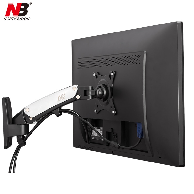 TV wall Mount Gas Spring NB F120 for 17-27 inch Full Motion LCD LED Monitor Holder Aluminum Arm Bracket max loading 7 kgs