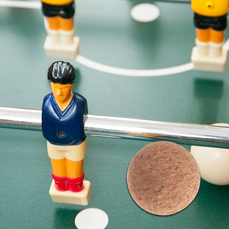 Corcho de madera maciza para futbolín, 6 piezas, 36mm, accesorios de repuesto para máquina de fútbol
