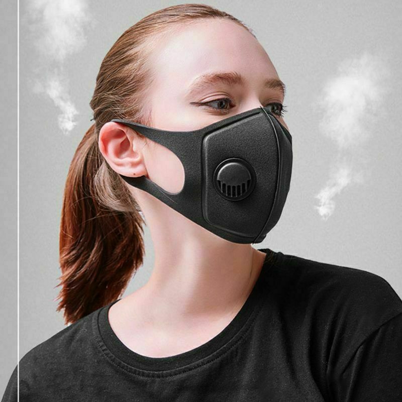 US Unisex PM2.5 Safty Face shield An-ti Dust Protection Dental Industrial Protector: Black