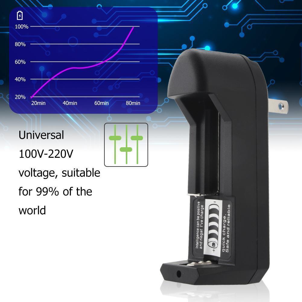 Cargador Universal para batería de litio Li-Ion 14500 18650 16340 AA enchufe estadounidense