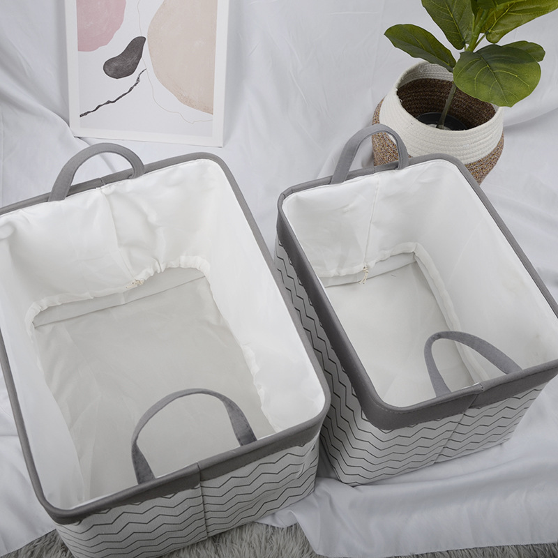 Strona główna kołdra bawełniany lniany kosz robić przechowywania wodoodporny pyłoszczelny składany pakiet usta brudny kosz na ubrania torba robić przechowywania ubrań ZB312