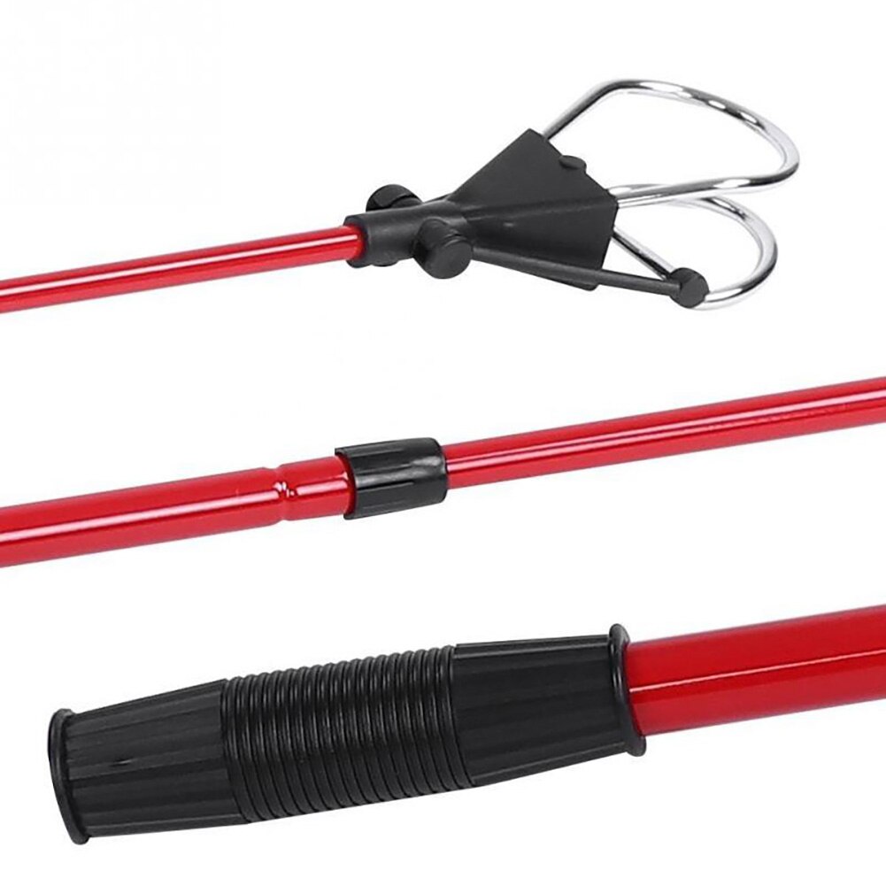 Retractable Golf Ball Retriever Scoop Aluminum Alloy Telescopic Pick Up Grabber Shaft Tool Automatic Locking Device