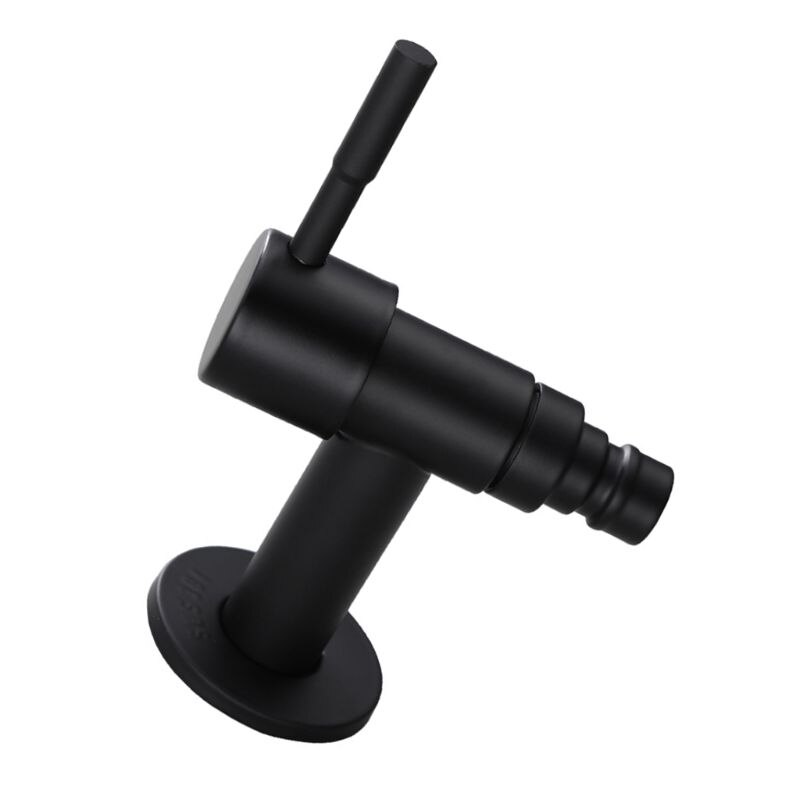 Rvs Kraan Black Wall Mounted Wasmachine Kraan Bad Wc Mop Zwembad Water Kranen Voor Outdoor Tuin Badkamer