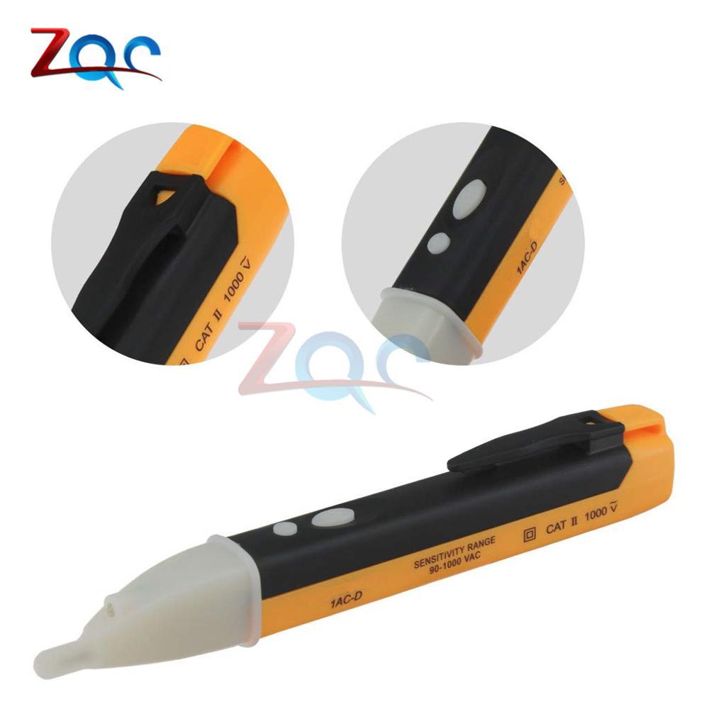 Ac 110V 220V Voltmeter Voltage Probe Volt Meter Elektrische Indicator Power Detector Tester Contactloze Socket Muur led 90-1000V