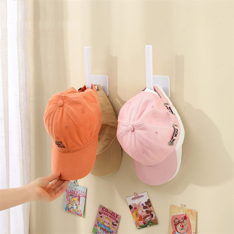 Crochets adhésifs pour casquettes de baseball, chapeau T1, cintre mural, casquette de rangement, porte-chapeau pour porte et Cisco