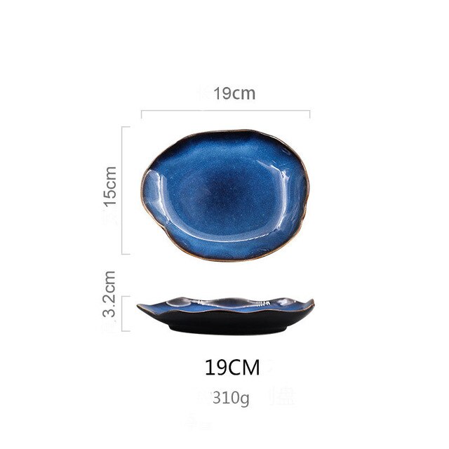 Criatividade nordic cerâmica prato prato de comida casa cerâmica irregular prato salada prato louça frutas decoração da cozinha: A