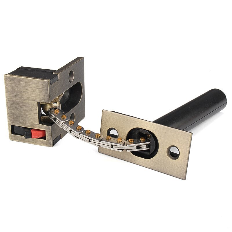 Verborgen Anti-Diefstal Slot Ketting Zinklegering Deur Bouten Deurslot Veiligheid Gesp Verborgen Kettingen Hotel Stealth Sloten Hardware fitting: B