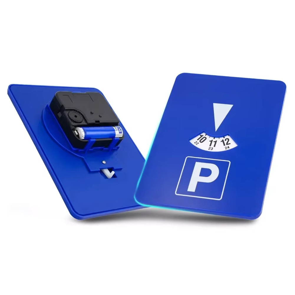 Car Parking Disc Timer Parking Wheel Timer Built-in Clock Spot Electronic Parking Sign Timer Parking Clock Card Automatic Update