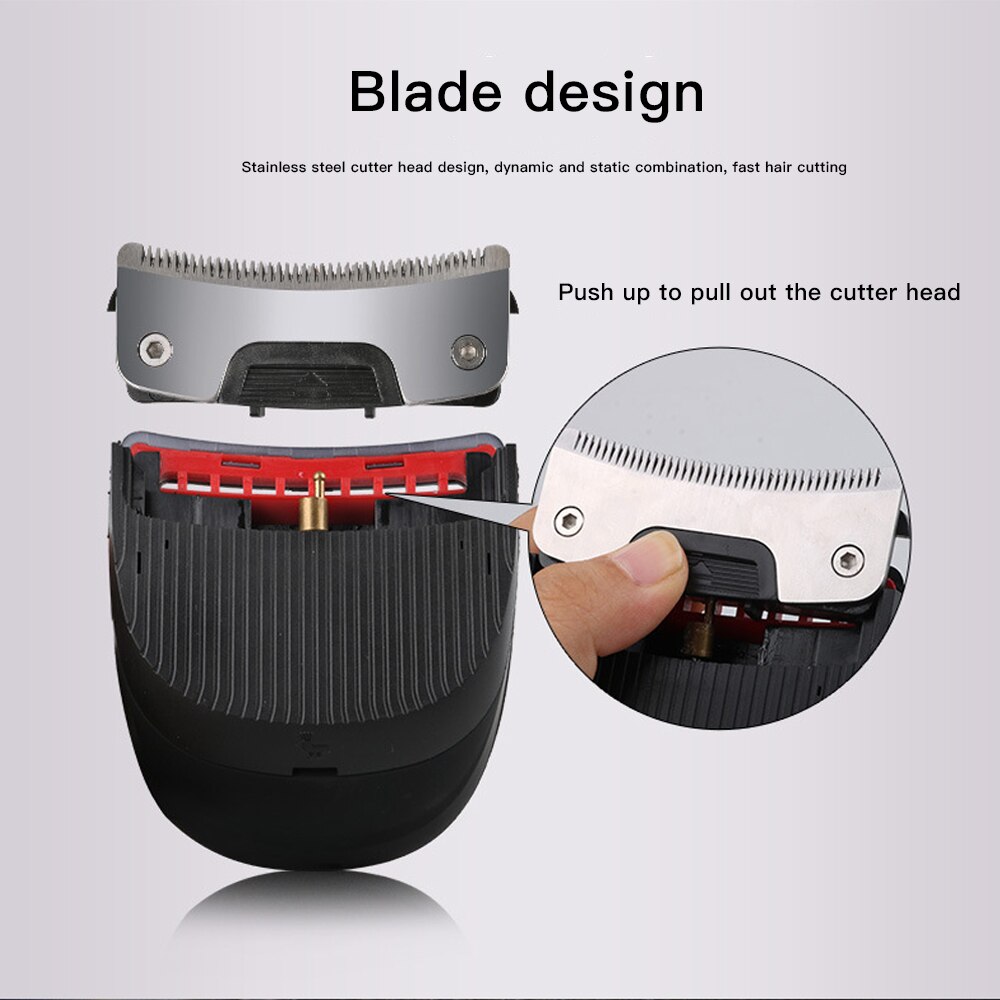 For Men Self-Service Hair Clipper Buzz Cut Shaved Head Electric Razor Fader Electric Hair Clippers Men Hair Cut Shear