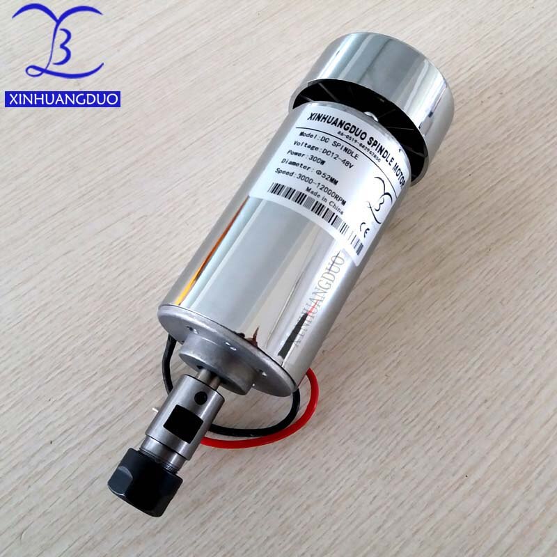 300W dc Spindle motor DC12-48V ER11 12000rpm 0.3kw spindle cnc router spindle motor cnc spindle motor