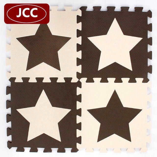 Jcc star style eva foam pussel lekmatta /barnmattor matta sammankopplande träningsgolv för barn kakel 30*30*1cm: Stil-a / 10 st 30 x 30cm