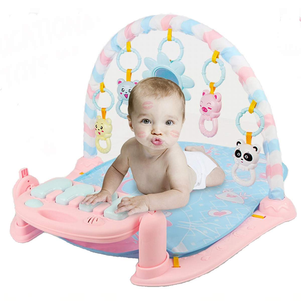 Muziek Baby Mat Gym Pasgeboren Baby Baby Musical Piano Speelkleed Deken Kids Activiteit Tapijt Kruipen Mat 3 In1 Kids mat