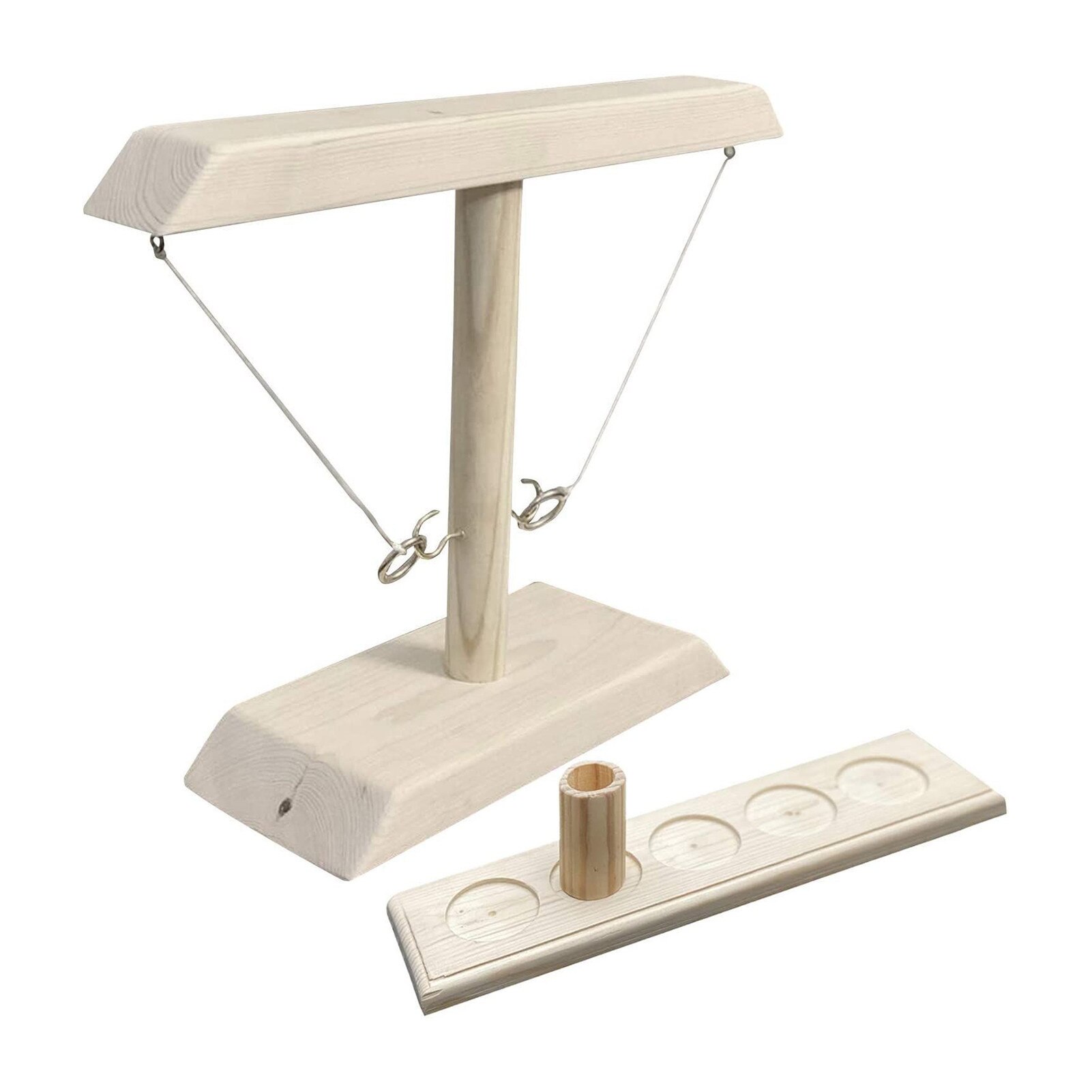 40cm Wooden Ring Throwing Bimini Game Bar Home Desktop Throwing Ring Hook Ring Game: 1