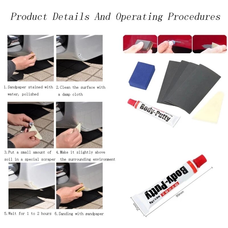 Car Paint Scratches Repair Tool Car Body Putty Scratch Filler Painting Pen Car Styling Repair Kit Auto Care Repair Tool