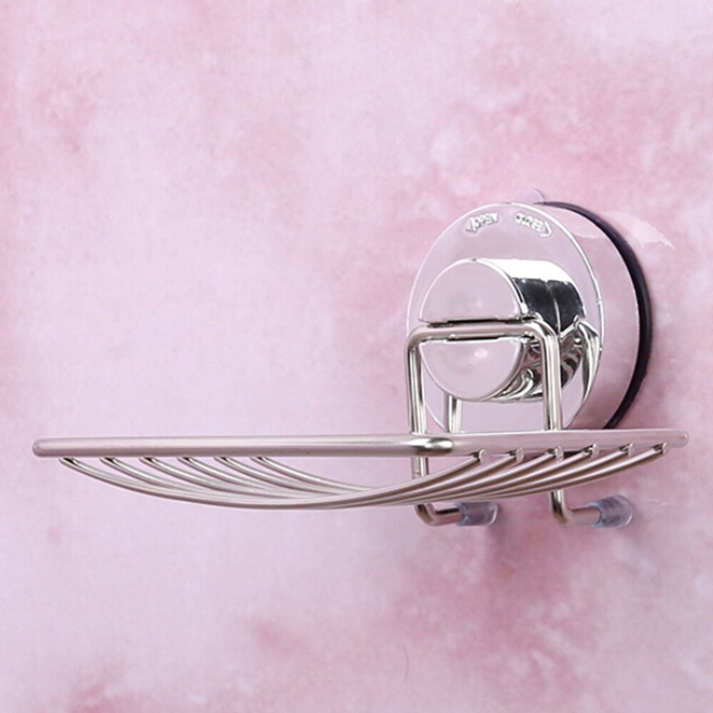 Suction Cup Wall Mounted Soap Dish Stainless Steel Soap Holder Soap Basket Sucker Shower Soap Holder Bathroom Accessories