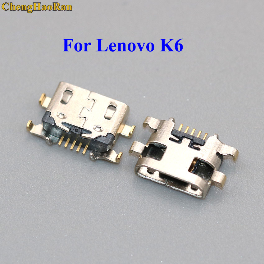 ChengHaoRan Voor Lenovo K6 Mini Micro USB Jack Opladen Socket Port Connector stekker dock vervanging reparatie onderdelen